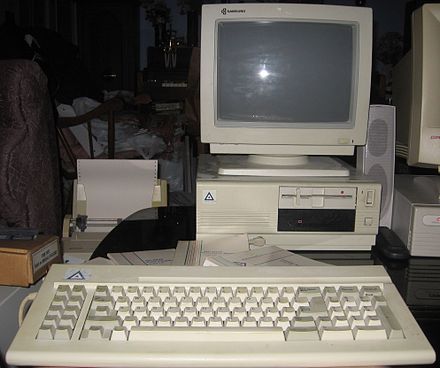 Leading Edge Model D computer was the first computer owned by Cape Cod Upholstery Shop located in South Dennis, MA
