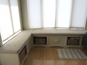 L Shape Window Seat | Cape Cod Upholstery Shop | South Dennis, MA