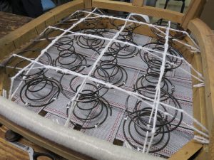 Coil spring tie | Cape Cod Upholstery Shop | Located in South Dennis, MA