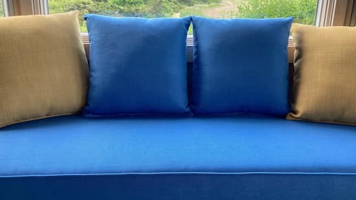 Custom Window Seat Cushions | Upholstered by Cape Cod Upholstery Shop | Located in South Dennis, MA 02660